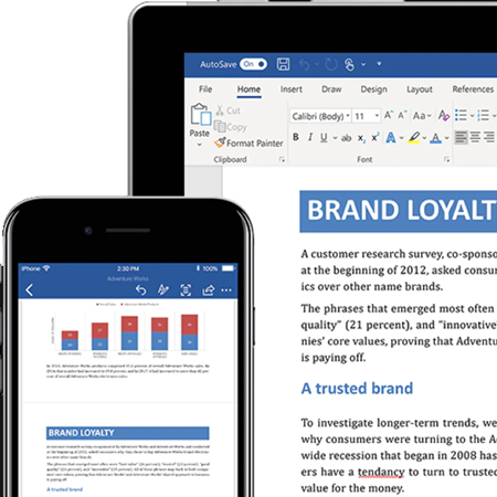 MS Office 2016 - Word è il programma più in uso per la stesura di testi, libri e tutto ciò che si può stampare o inviare in modo digitale.